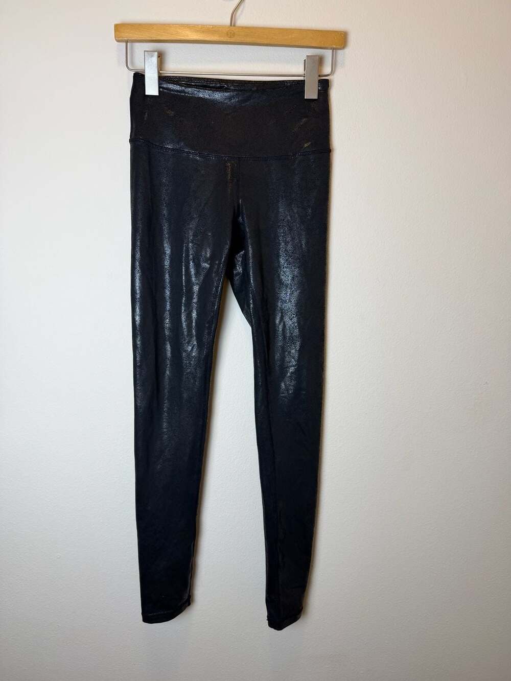Z By Zella Foil Leggings Size XS Black Metallic